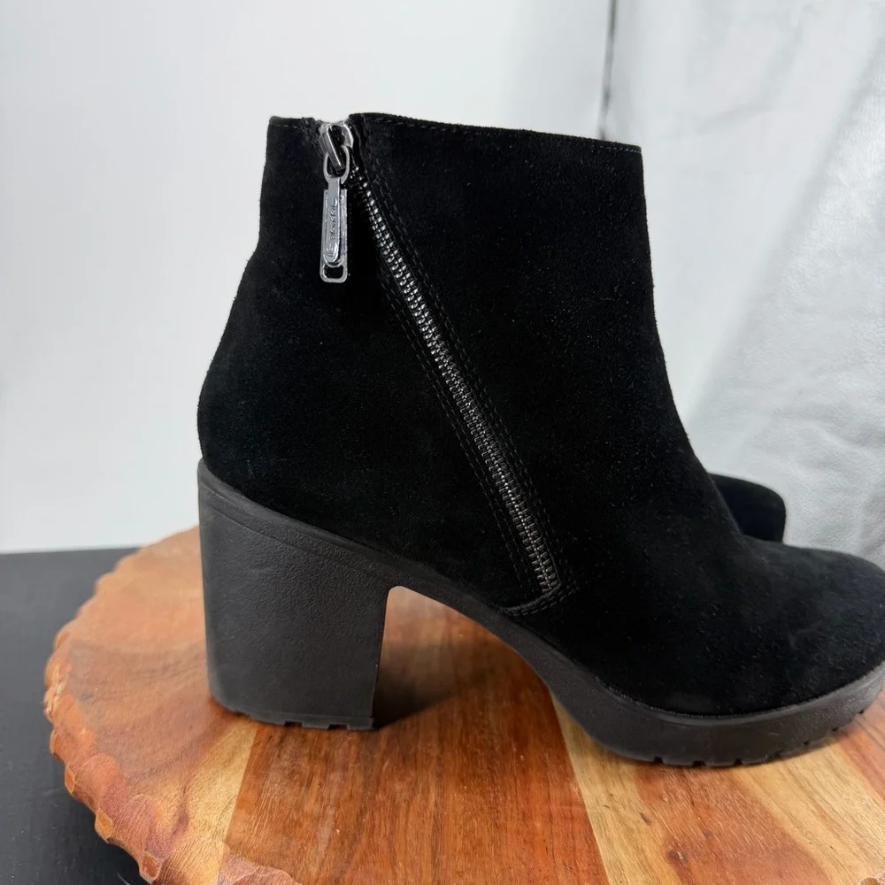 Women's‎ Booties Blondo Waterproof  Ankle Skye Boots Suede Black Size 10